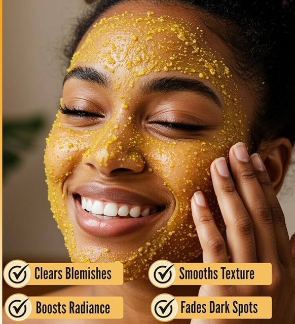 TURMERIC GLOW  EXFOLIATING FACE SCRUB