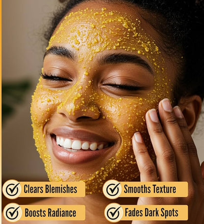 TURMERIC GLOW  EXFOLIATING FACE SCRUB